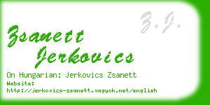 zsanett jerkovics business card